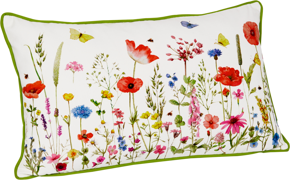 Kissen "Wildblumen" GartenLiebe, ca. 50x30 cm (Marjolein Bastin) mit Reißverschluss und abnehmbarem Bezug