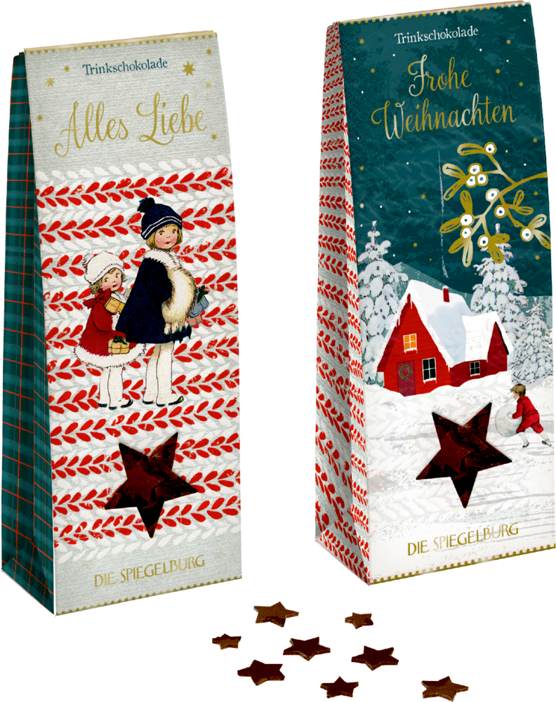 Trinkschokolade "Alles Liebe und frohe Weihnachten" - Hell erleuchtet jedes Haus