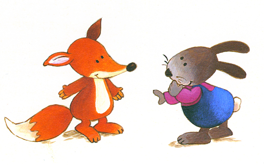 Der klitzekleine Hase und der Fuchs