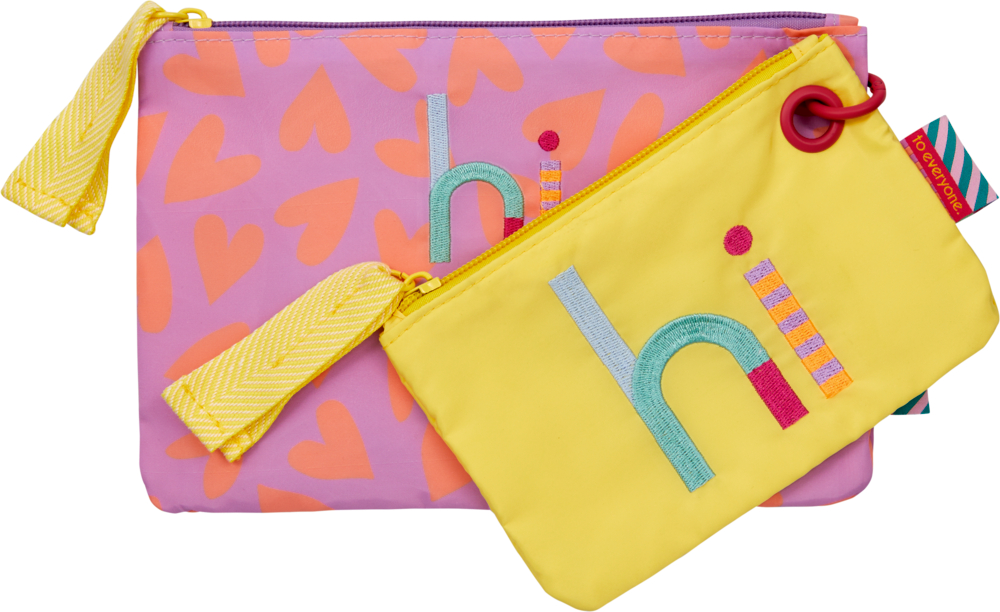 flieder/papaya, Allzweck- & Kosmetiktäschchen Taschenzauber