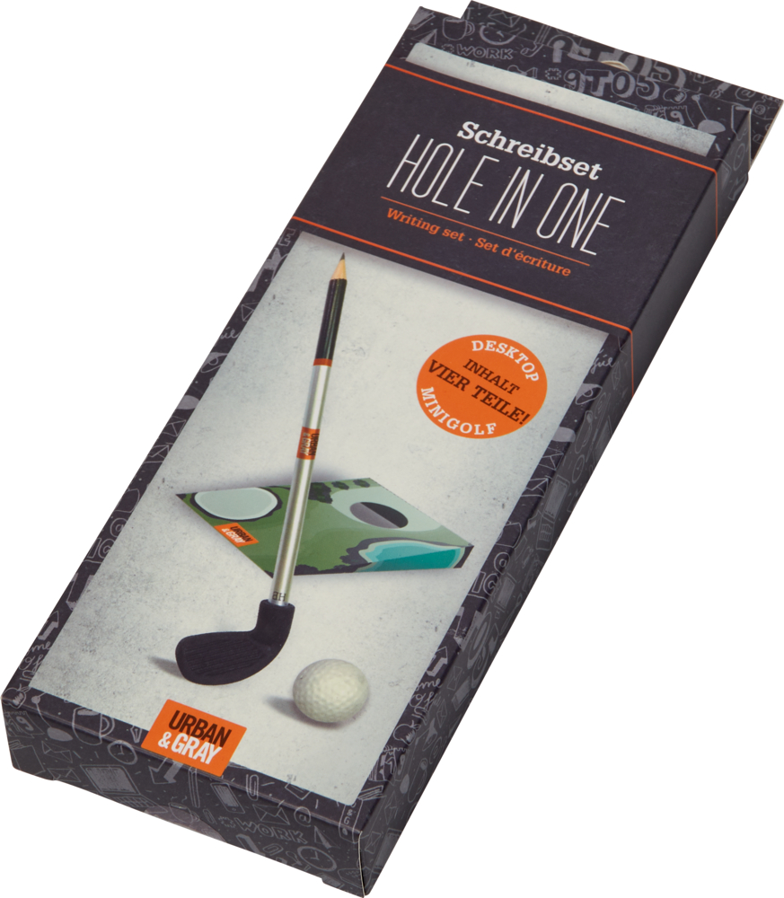 Minigolf-Schreibset HOLE IN ONE - Urban&Gray