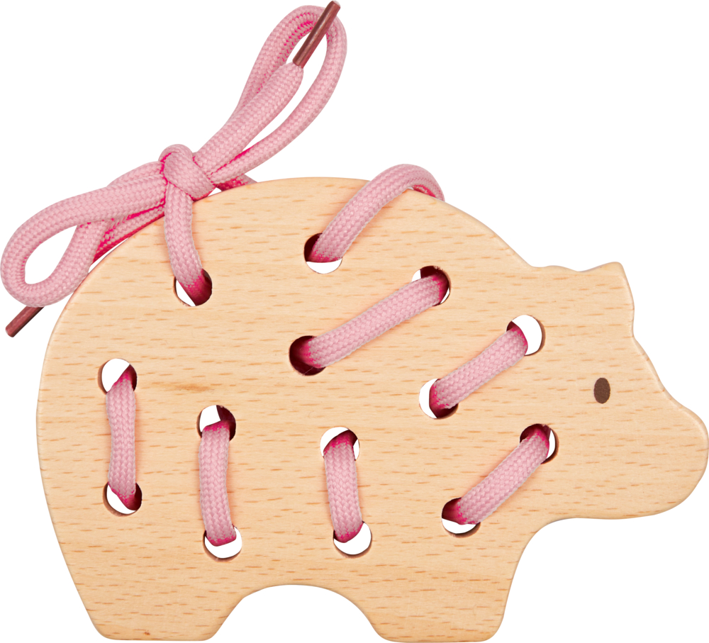 Schwein, Fädelspiel - Spiegelburg minis