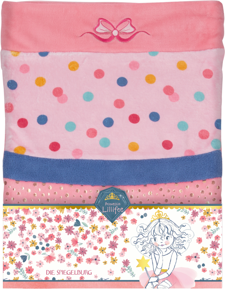 Kuschel-Schlafsack Prinzessin Lillifee (Glitter & Gold), ca. 50x110 cm