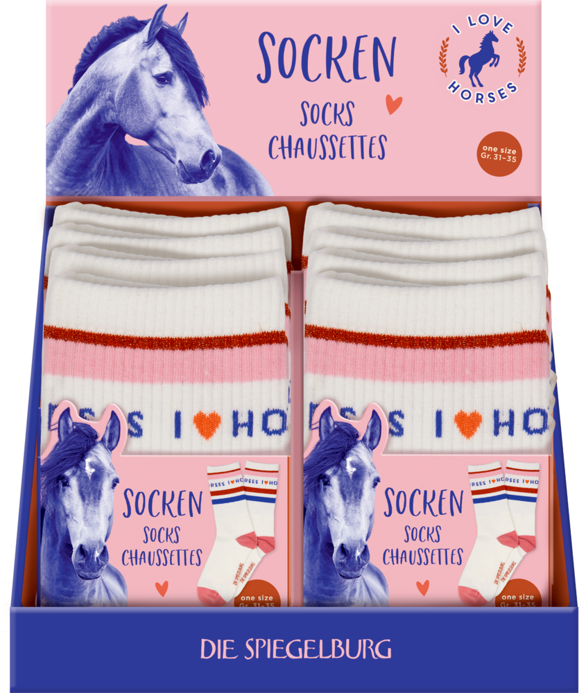 Socken College, I LOVE HORSES