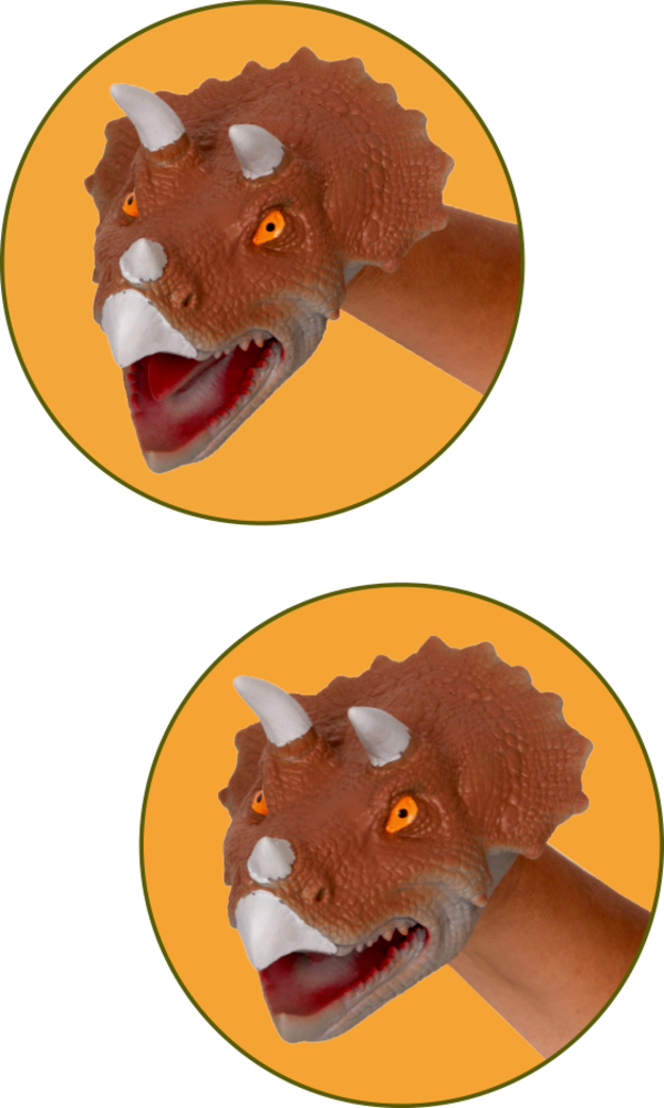 Handpuppe Triceratops - T-Rex World