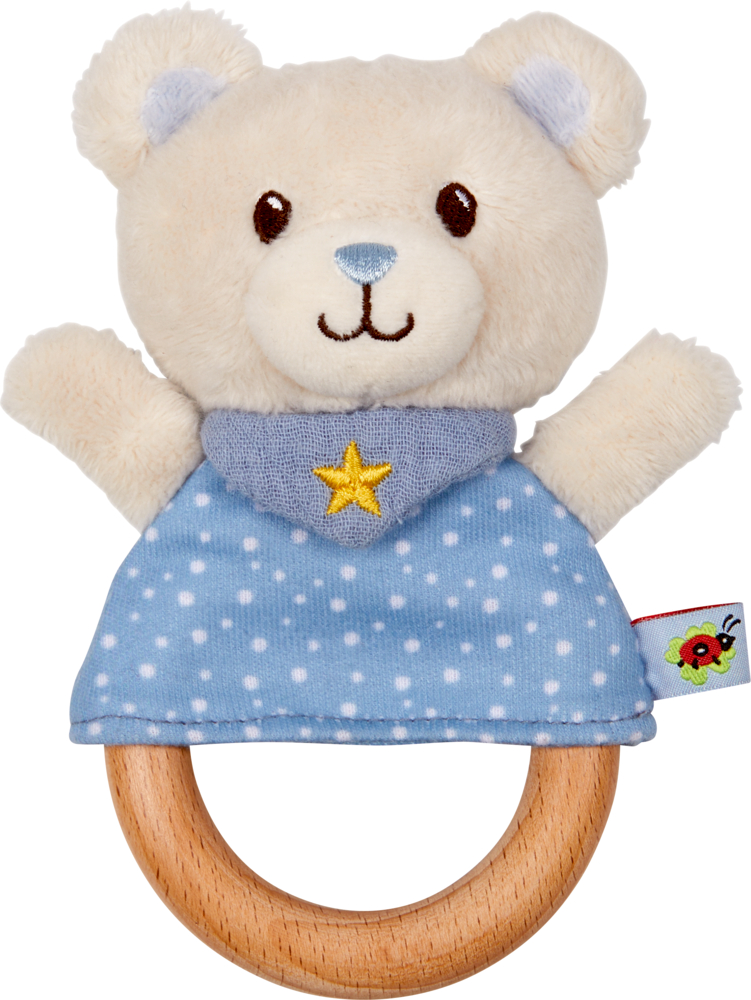 Greifling Teddy, hellblau - BabyGlück