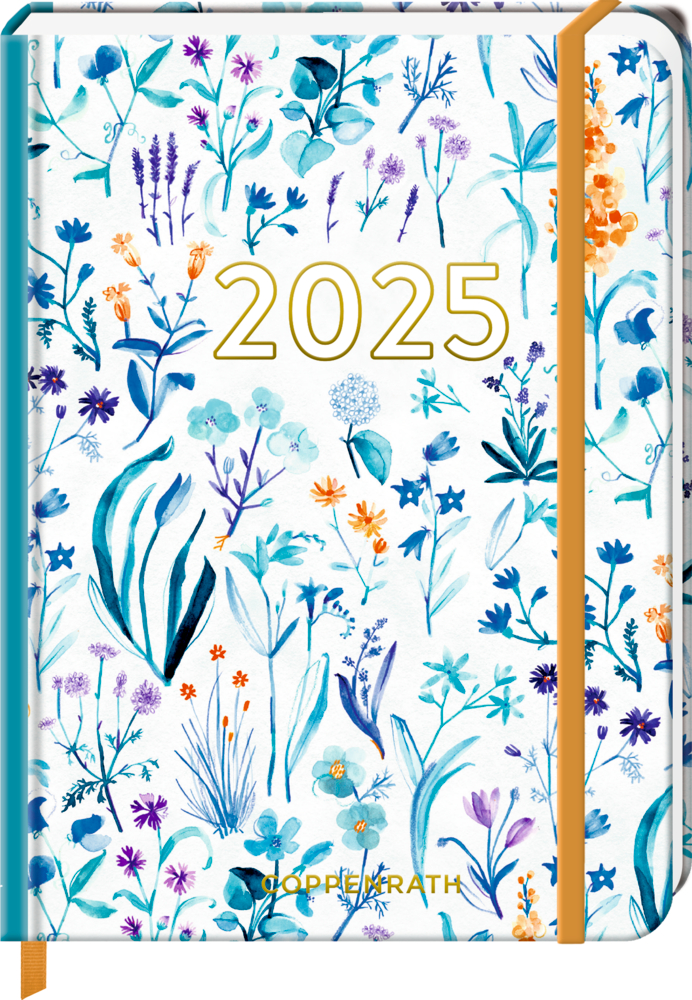 Kleiner Wochenkalender: Mein Jahr 2025 - Blumen weiß (All about blue)