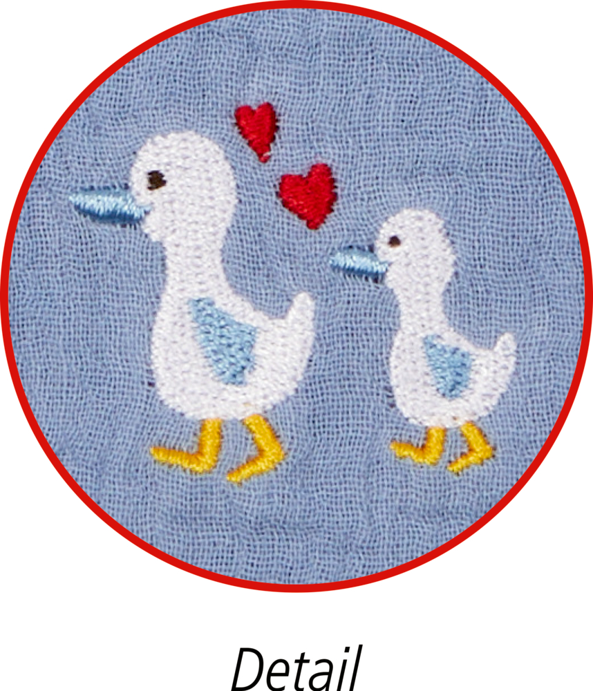 Geschenkset Gans, hellblau - BabyGlück