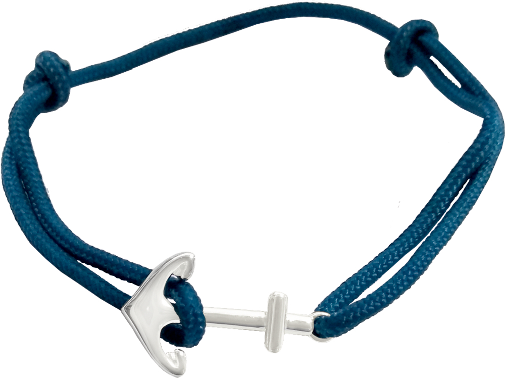 Armband mit Ankeranhänger (versilbert)