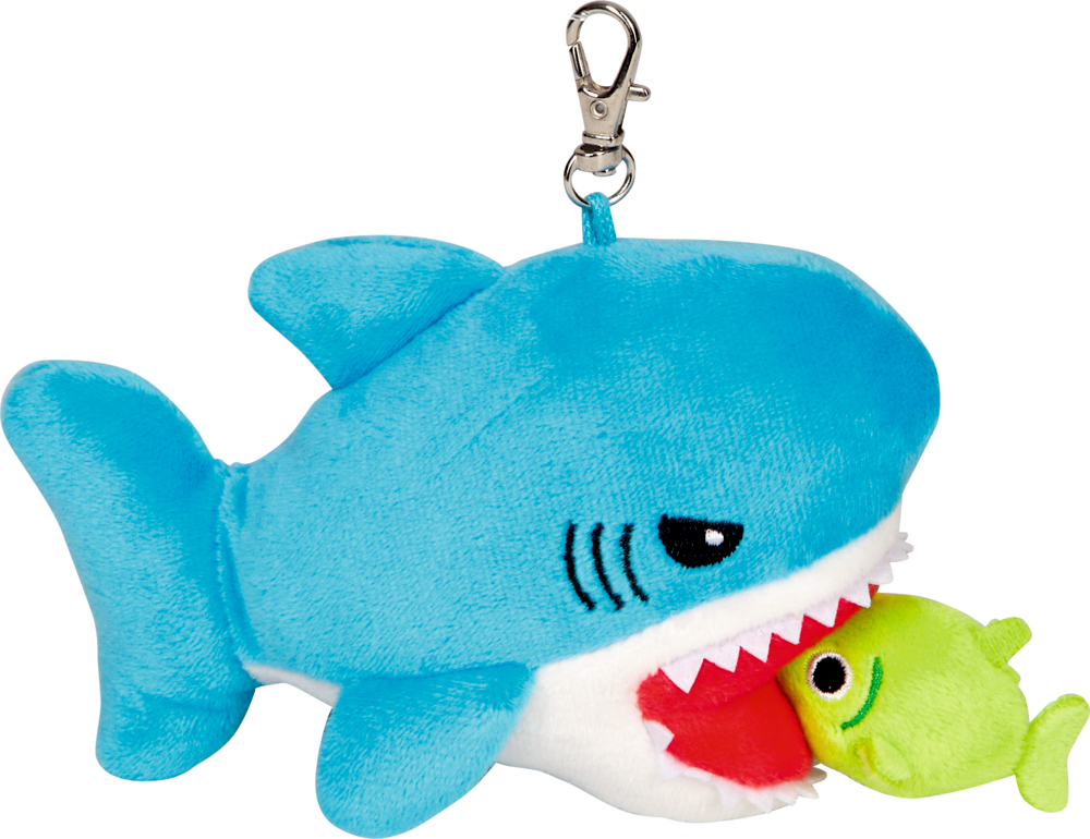 blau, Zappel-Hai Anhänger - Capt'n Sharky