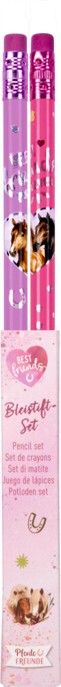Bleistift-Set Best friends - Pferdefreunde