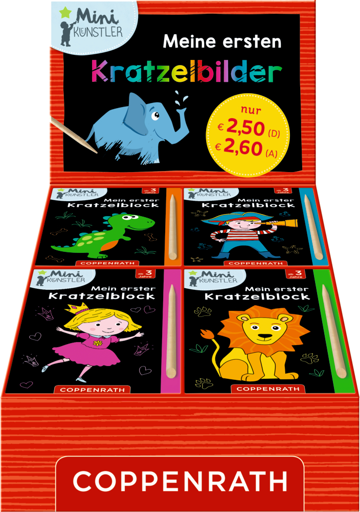 Meine ersten Kratzelbilder (Mini-Künstler)