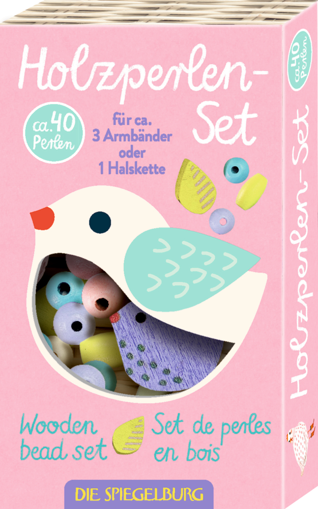 Holzperlen-Set Fröhliche Ostern!