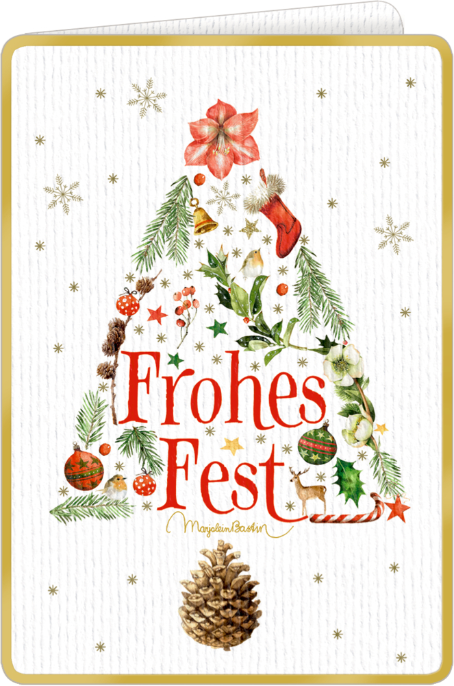 Weihnachtskarte mit Kuvert - Wundervolle Weihnachtsgrüße (Bastin) Weihnachtskarte mit Kuvert - Wundervolle Weihnachtsgrüße (Bastin)