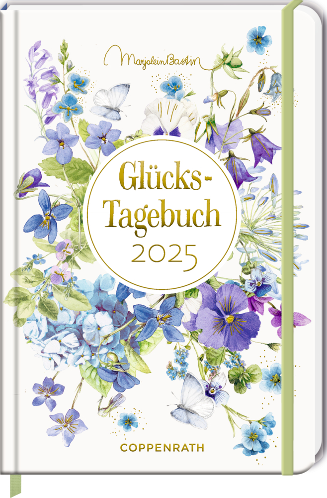 Großer Wochenkalender: GlücksTagebuch 2025 – Marjolein Bastin - blau