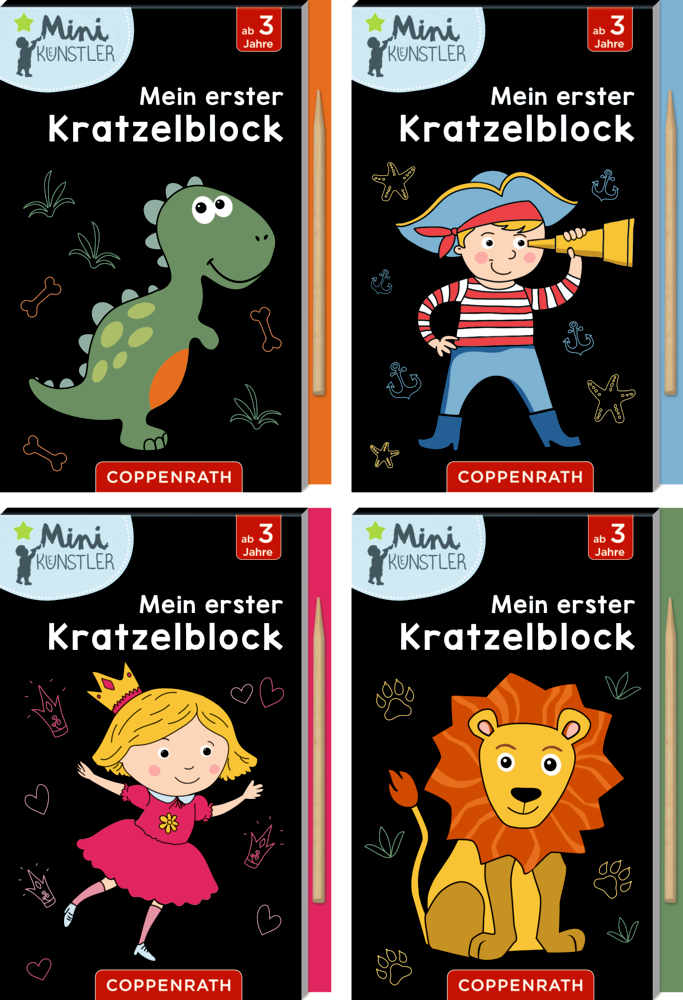 Meine ersten Kratzelbilder (Mini-Künstler)