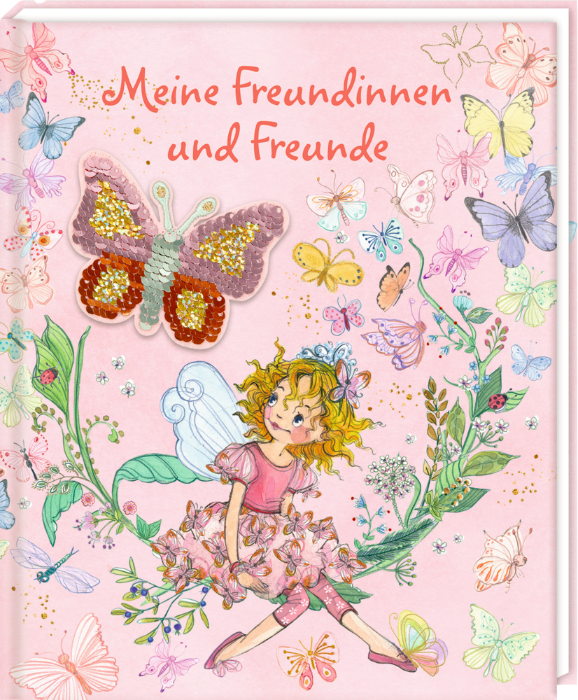 Freundebuch: Prinzessin Lillifee "Meine Freundinnen & Freunde" (mit Wendepailletten)