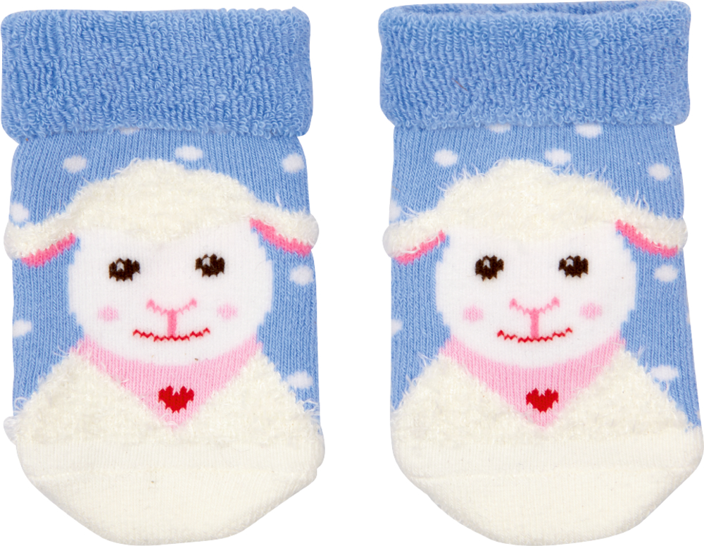 Geschenkset Lämmchen (Socken & Armrassel) - BabyGlück