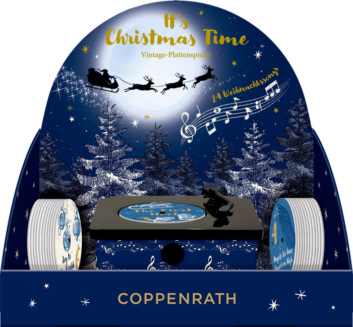 It's Christmas Time Vintage-Plattenspieler, Sound-Adventskalender