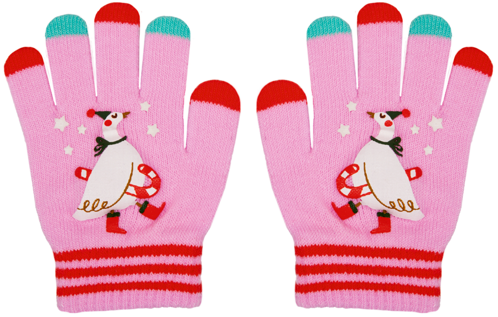 rosa, Zauberhandschuhe (one size/3-6 Jahre) - Lasst uns froh & munter sein