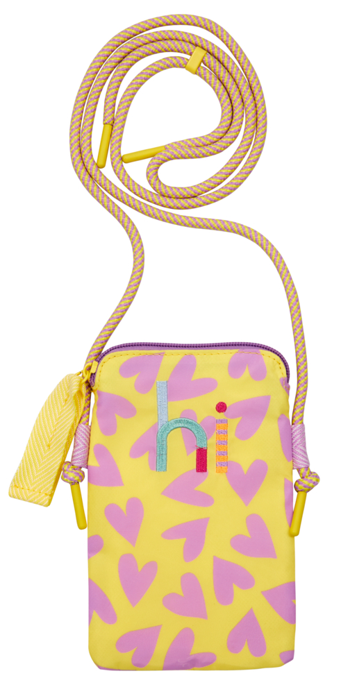 gelb/flieder, Handytäschchen Taschenzauber