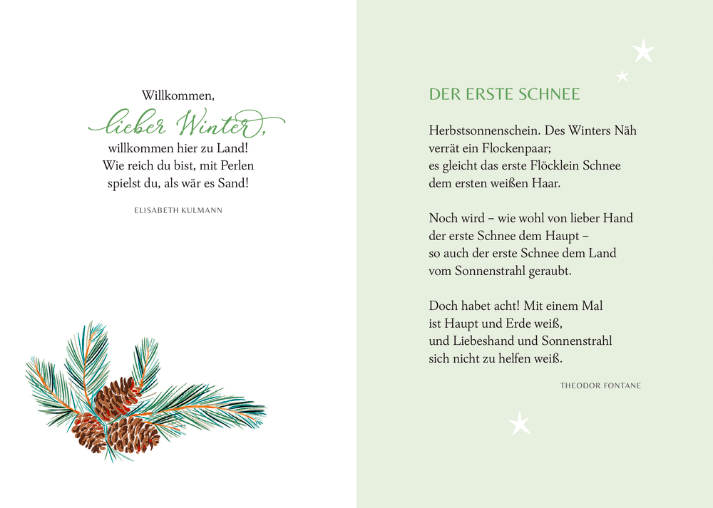 Schöner lesen! No. 29: Leise rieselt der Schnee