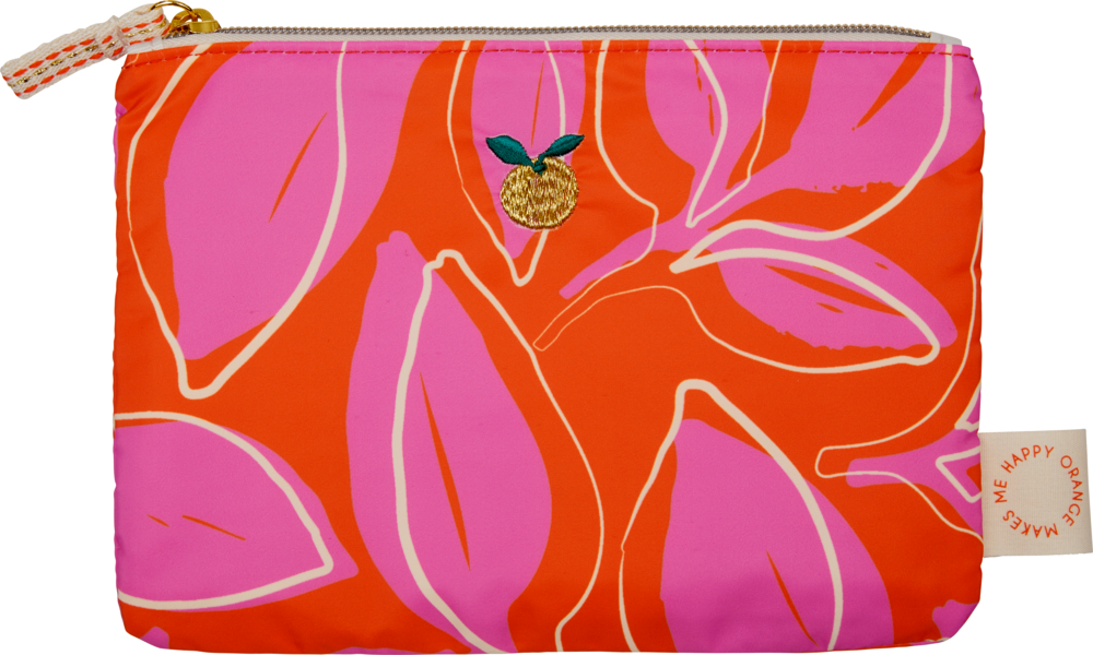orange/pink (Blätter), Allzweck- & Kosmetiktäschchen Taschenzauber