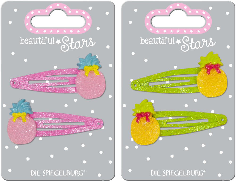 Haarclip Ananas  beautiful Stars