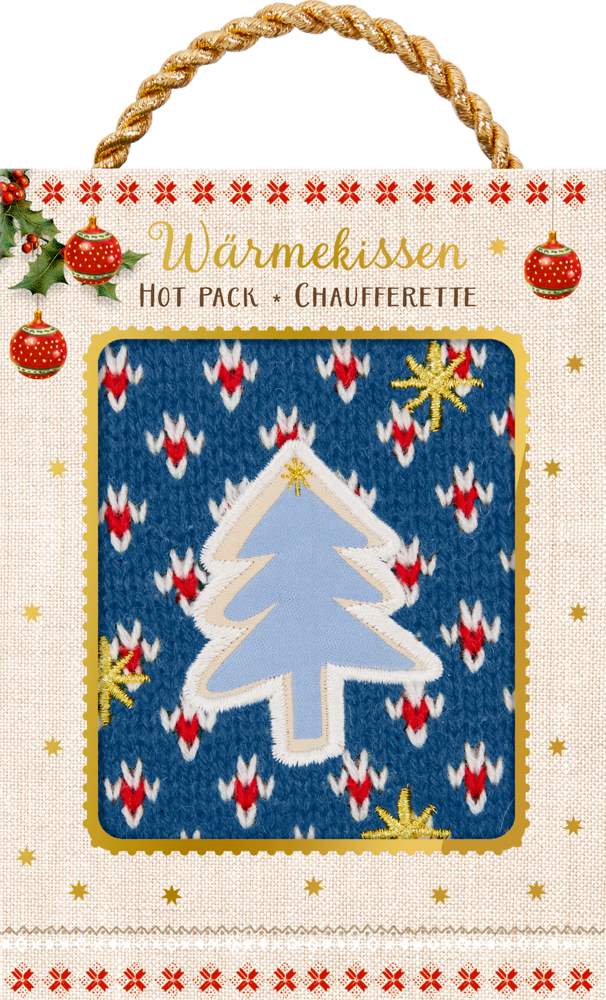 blau, Wärmekissen - Lichterhelle Weihnachtszeit