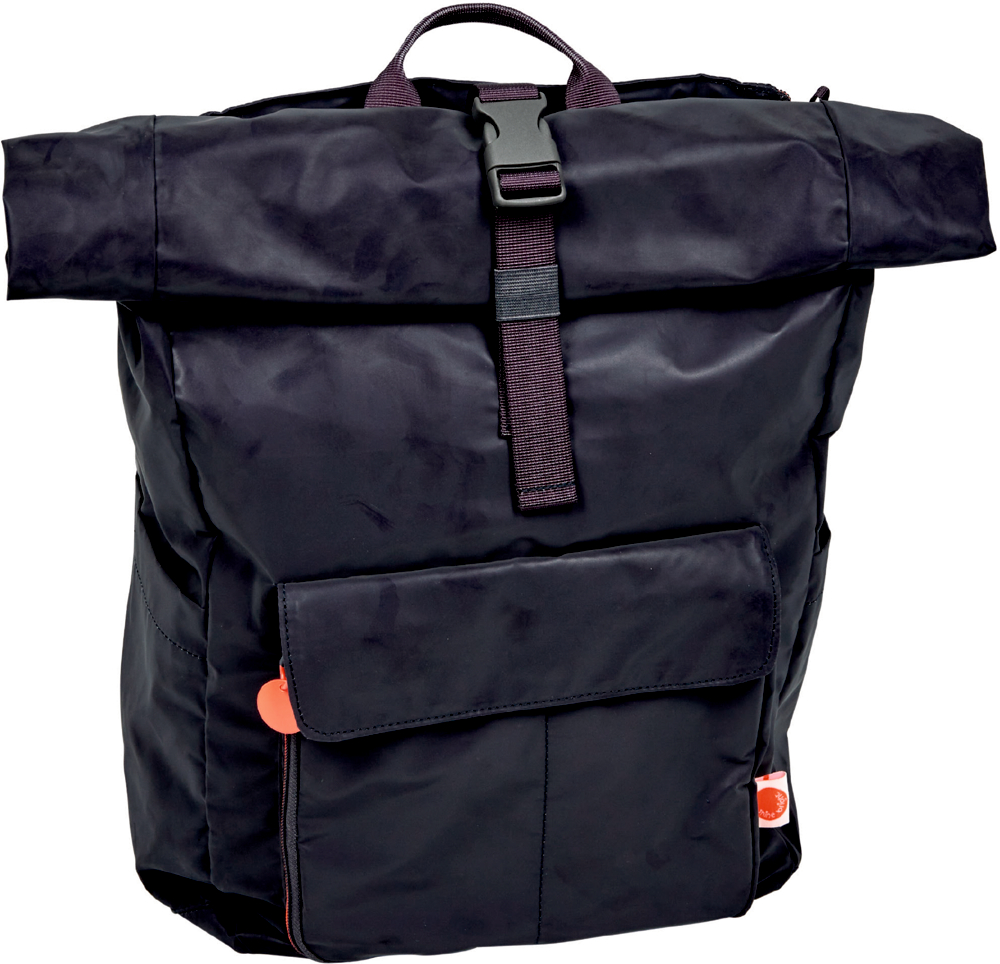 Fahrradrucksack Uni Dunkelgrau - shine bright (reflektierendes Material)