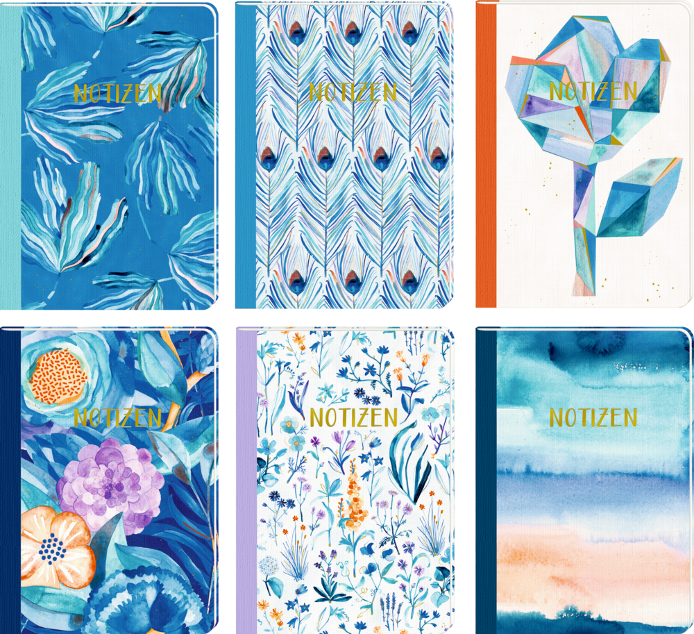 Notizheft DIN A5 - All about blue Notizheft DIN A5 - All about blue