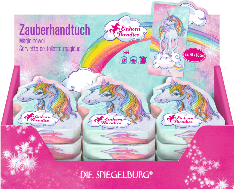 Zauberhandtuch - Einhorn-Paradies (Regenbogen-Einhorn)