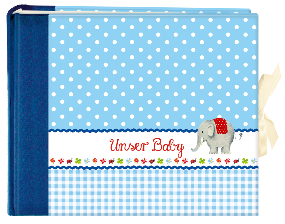 Großes Foto-Eintragalbum Unser Baby, hellblau Großes Foto-Eintragalbum Unser Baby, hellblau