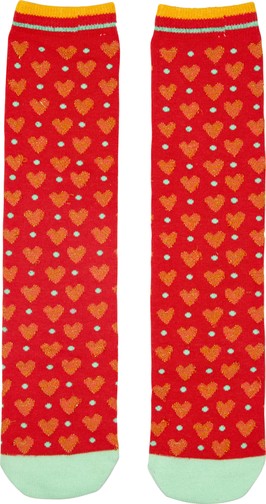 rot, Glückssocken (one size/Gr. 38-41) - Viel Glück