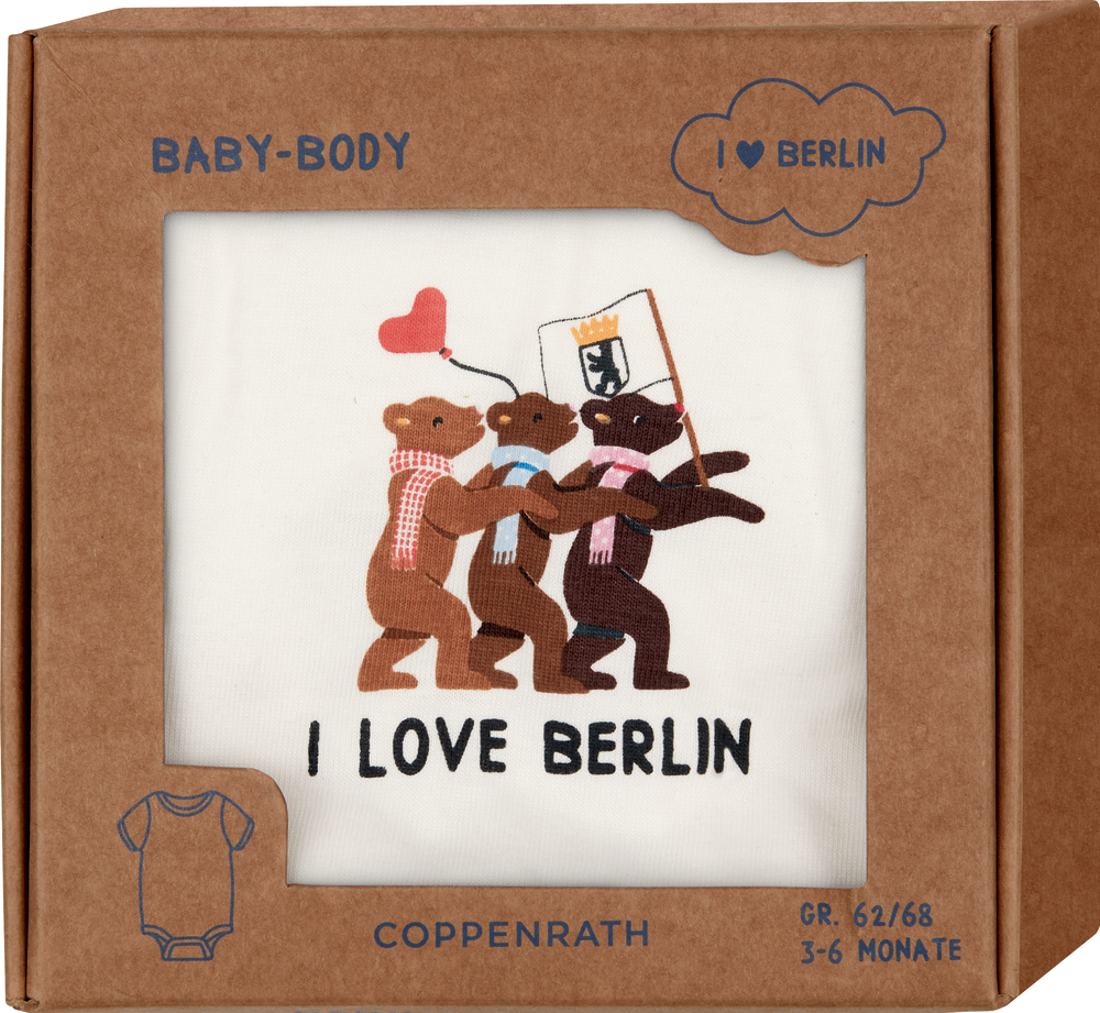 Baby-Body - I love Berlin, one size (Gr.62/68)