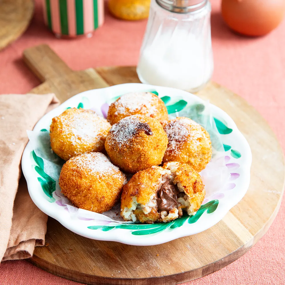 Arancini mit Schokoladencreme