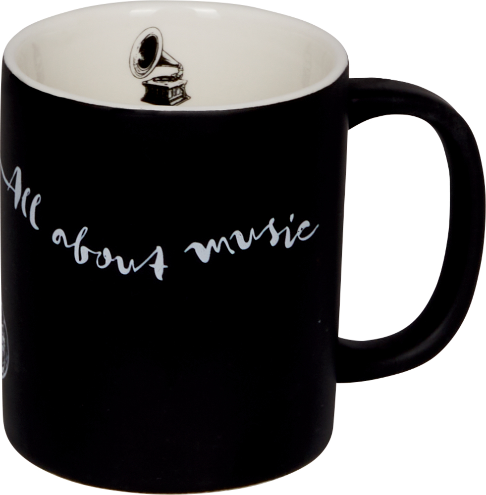 Porzellan-Tasse "Saxophonist" All about music