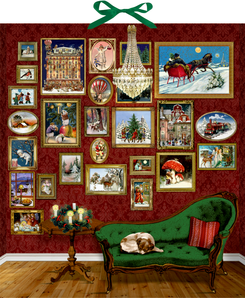 Nostalgische Bildergalerie, Wand-Adventskalender (B.Behr)