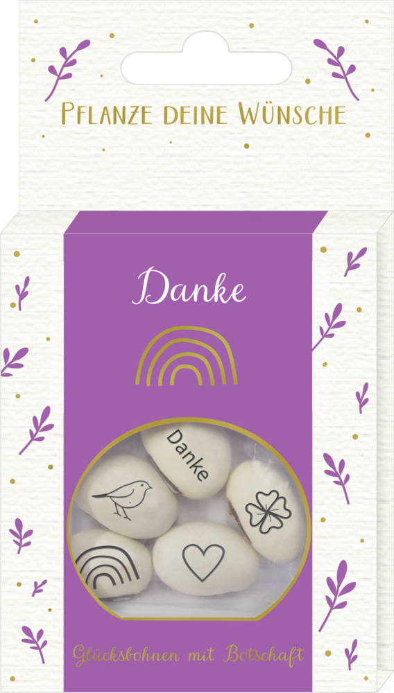 Geprägte Saatbohnen - Danke Geprägte Saatbohnen - Danke