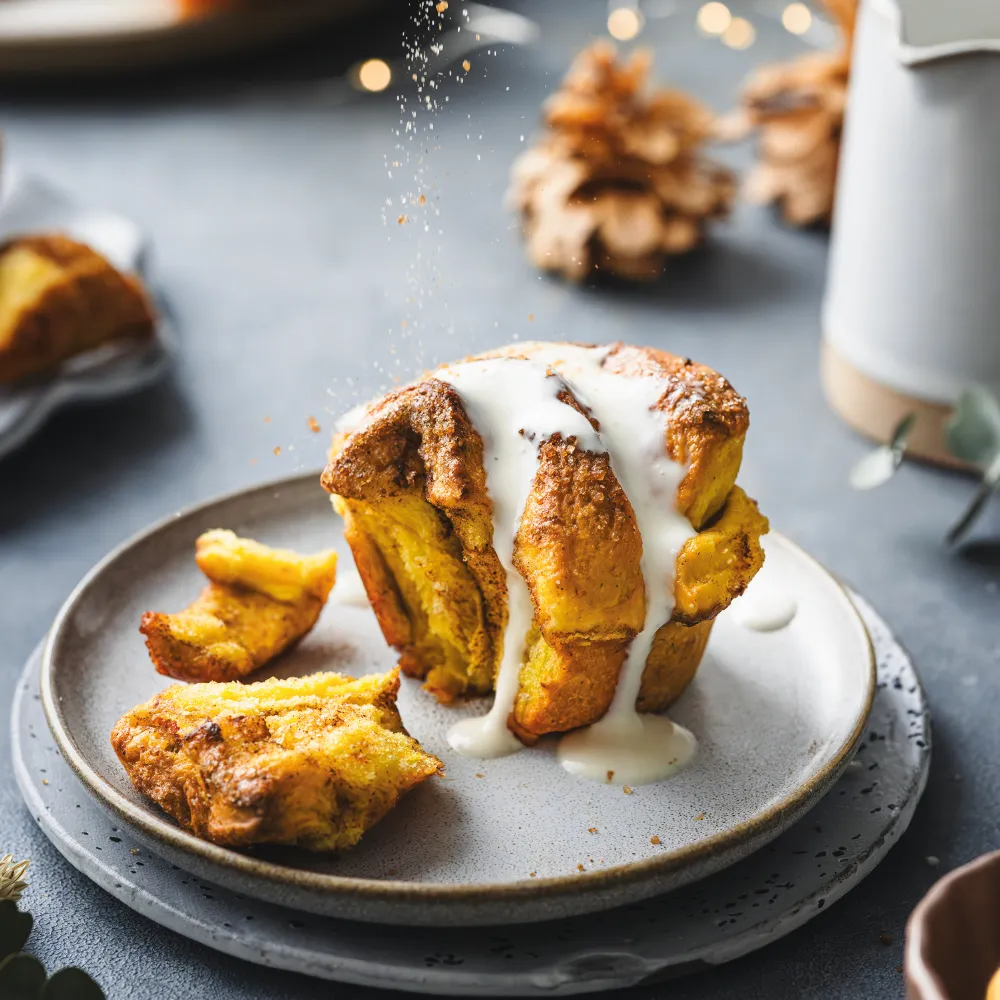 Kürbis-pull-apart-Muffins