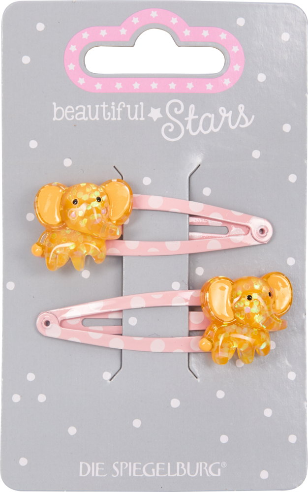 Haarclip Elefant oder Pudel - beautiful Stars
