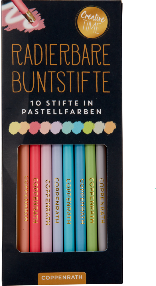 Radierbare Buntstifte, pastell - Creative Time