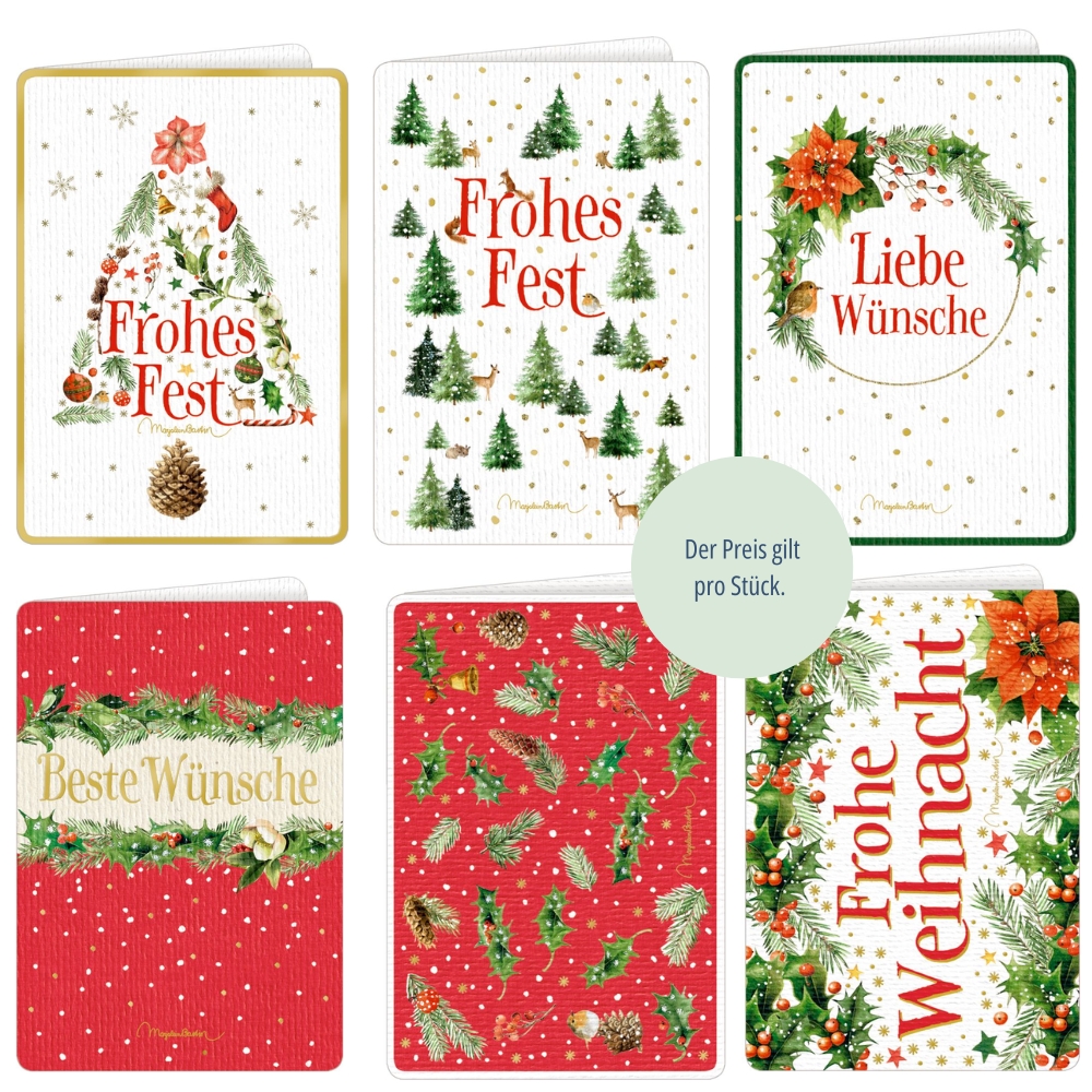 Weihnachtskarte mit Kuvert - Wundervolle Weihnachtsgrüße (Bastin) Weihnachtskarte mit Kuvert - Wundervolle Weihnachtsgrüße (Bastin)