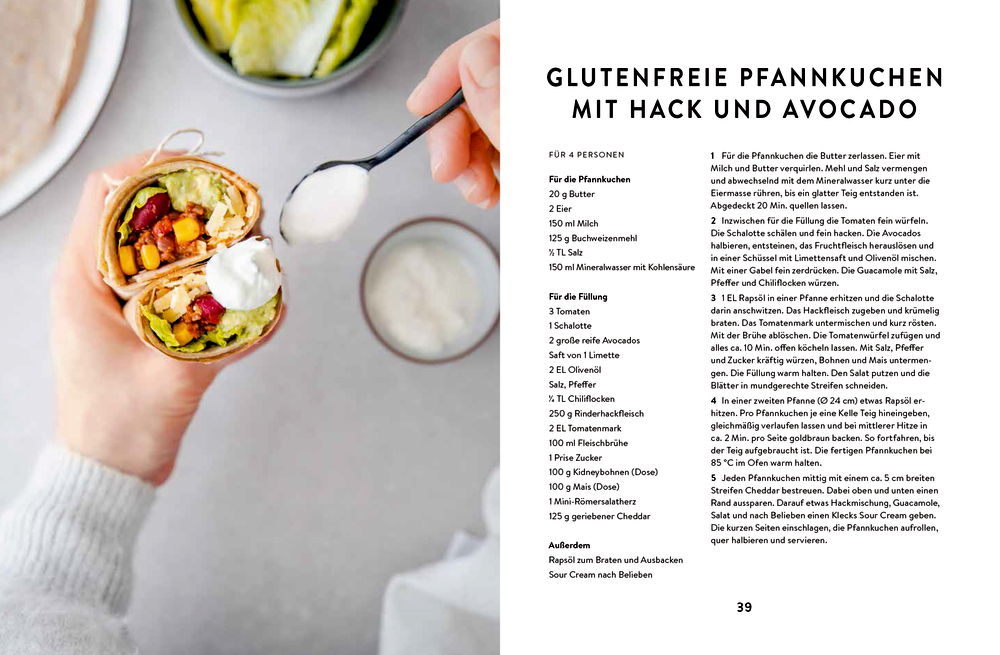 Pancakes - über 40 süße und herzhafte Pfannkuchen-Rezepte, mit veganen und glutenfreien Varianten