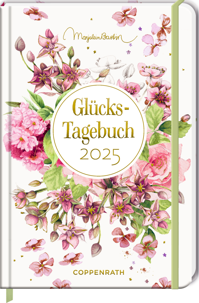 Großer Wochenkalender: GlücksTagebuch 2025 – Marjolein Bastin - rosa