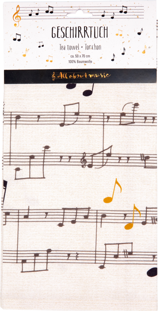 Geschirrtuch Für Elise (L.v.Beethoven) aus Baumwolle - All about music