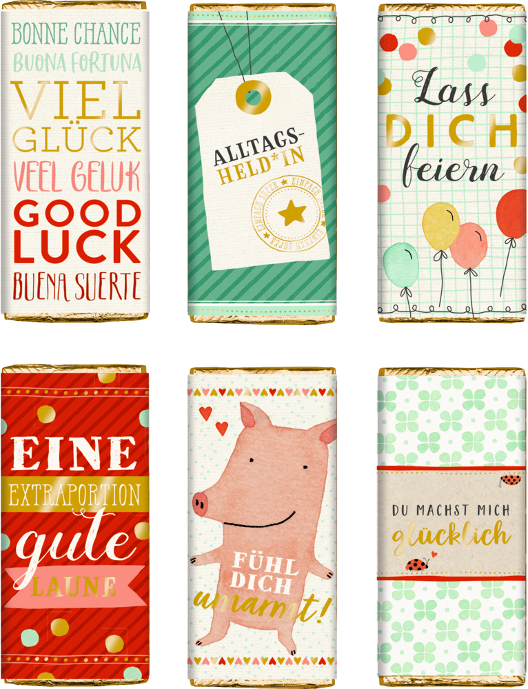 Glücks-Schokolade (30 g) - Viel Glück Glücks-Schokolade (30 g) - Viel Glück