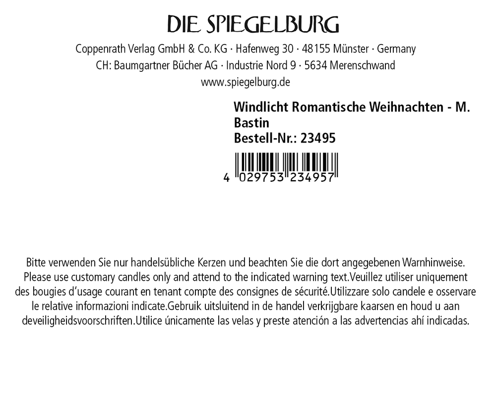 Windlicht Romantische Weihnachten - Marjolein Bastin