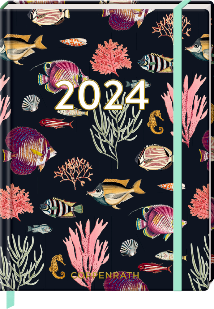 Kleiner Wochenkalender: Mein Jahr 2024 - Fische (I love my Ocean)