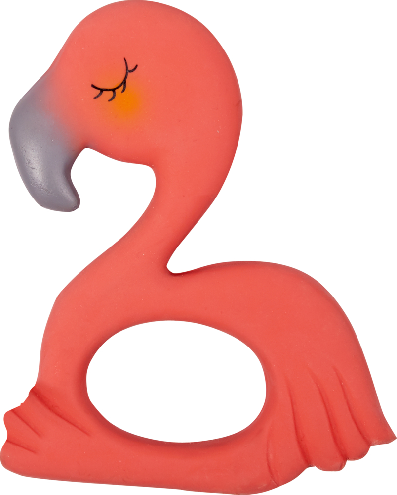 Beißring aus Naturkautschuk Flamingo Frieda
